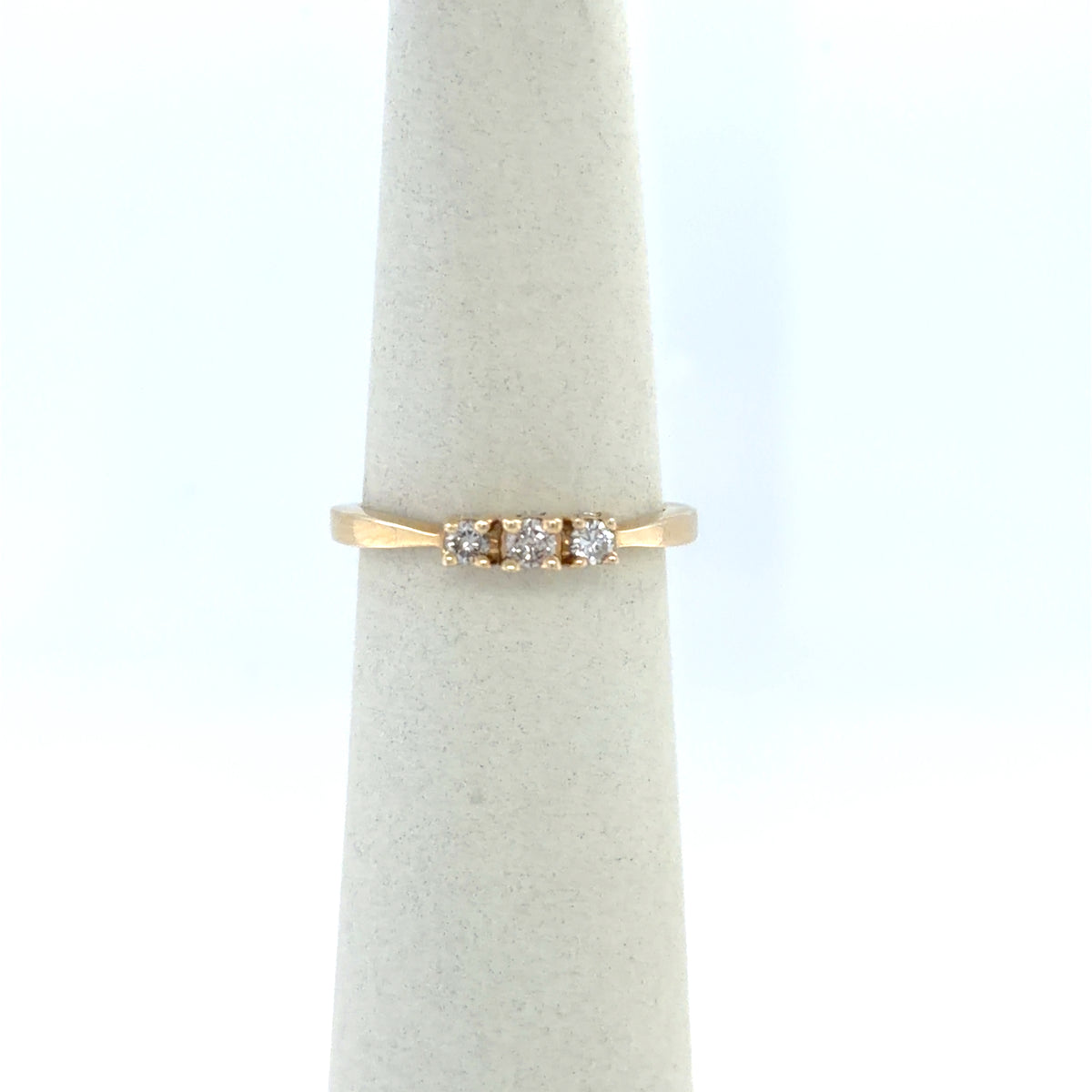 0.33 CTW Past, Present & Future Diamond Ring in 10K Yellow Gold