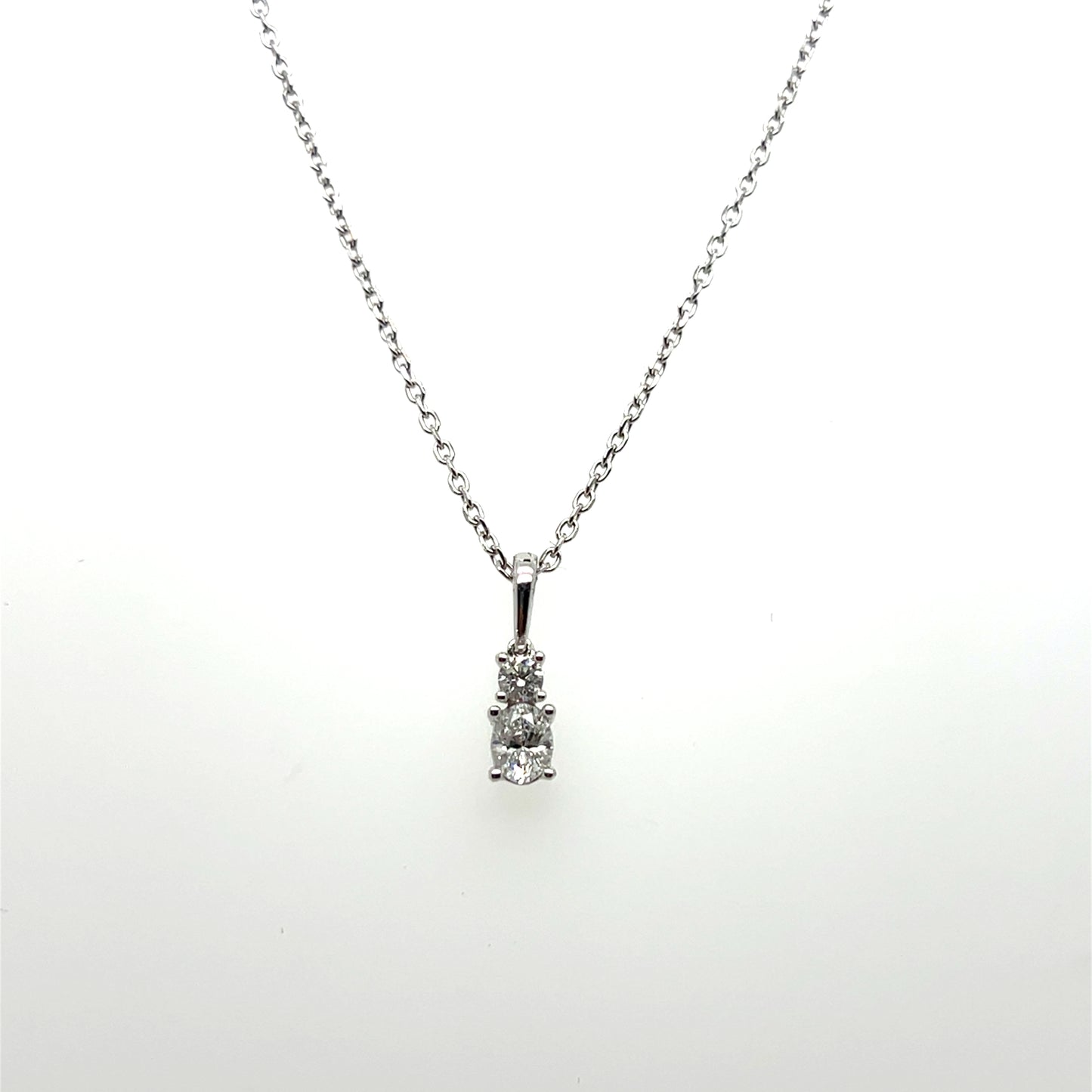 0.25CTW Diamond Pendant in 10K White Gold