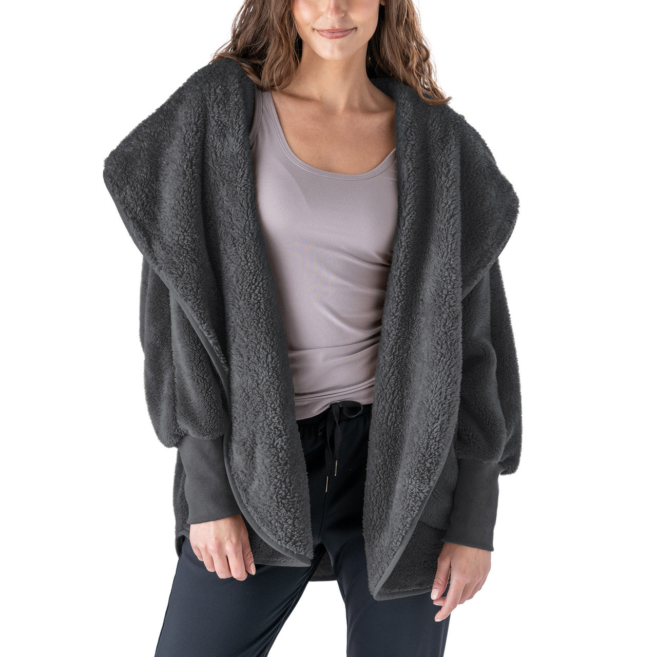 Hello Mello Comfort Zone Cardigan - Charcoal