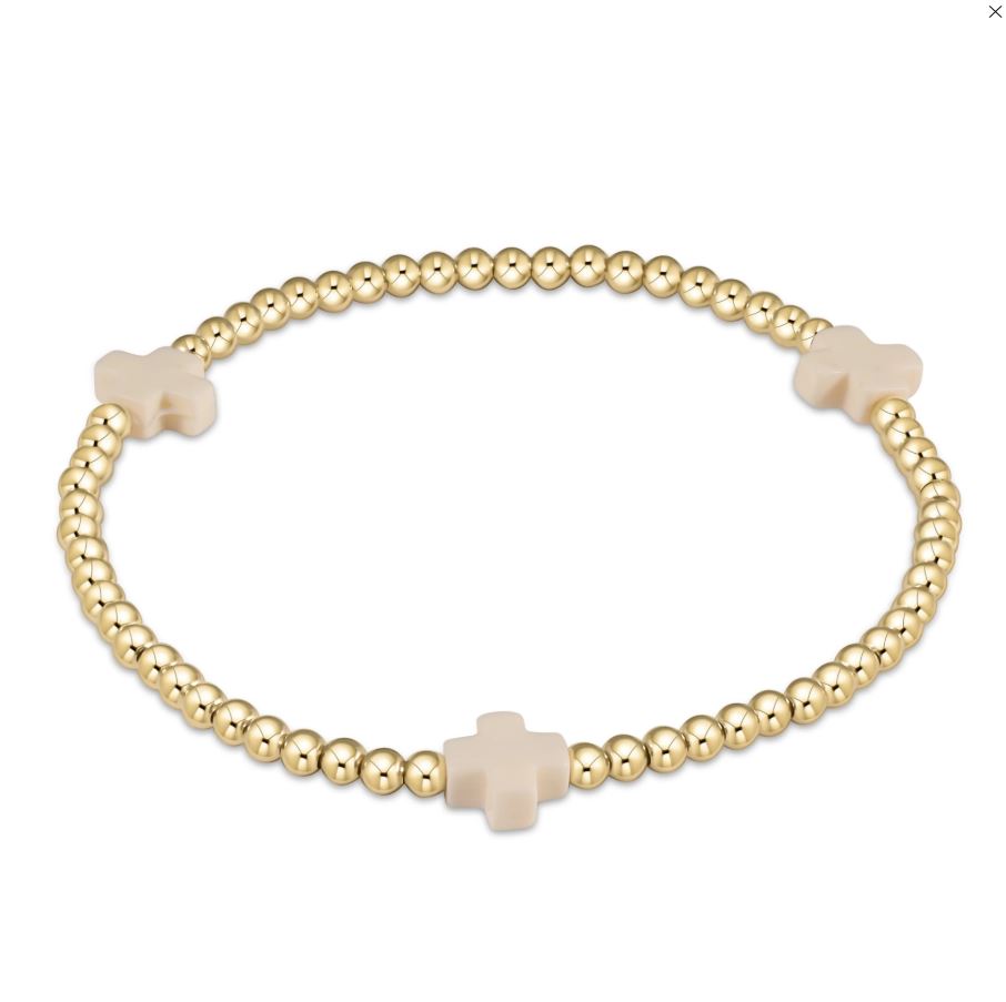 eNewton EXTENDS Signature Cross bracelet gold