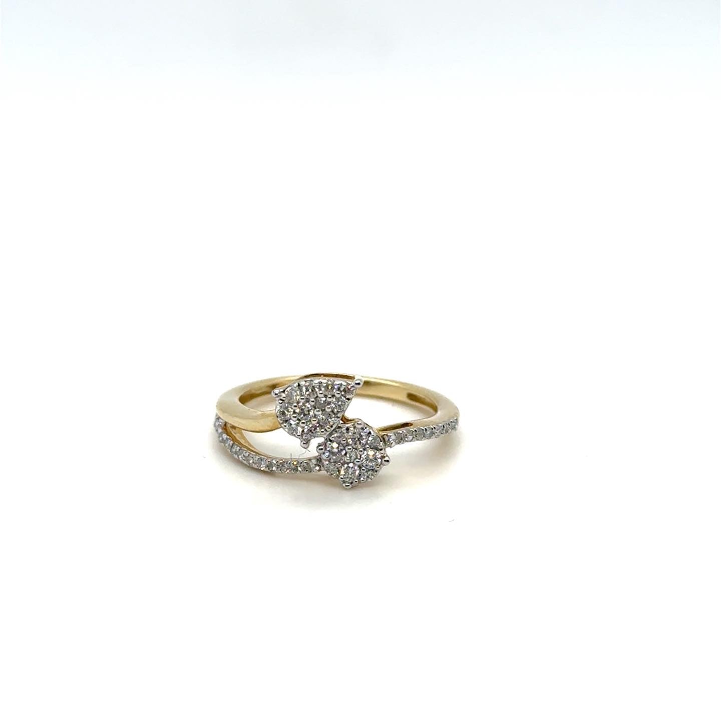 .33ctw Diamond ByPass 10kt Yellow Gold Ring