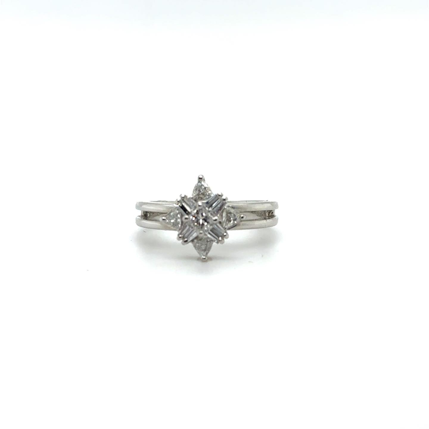 .50ctw Diamond Platinum Ring