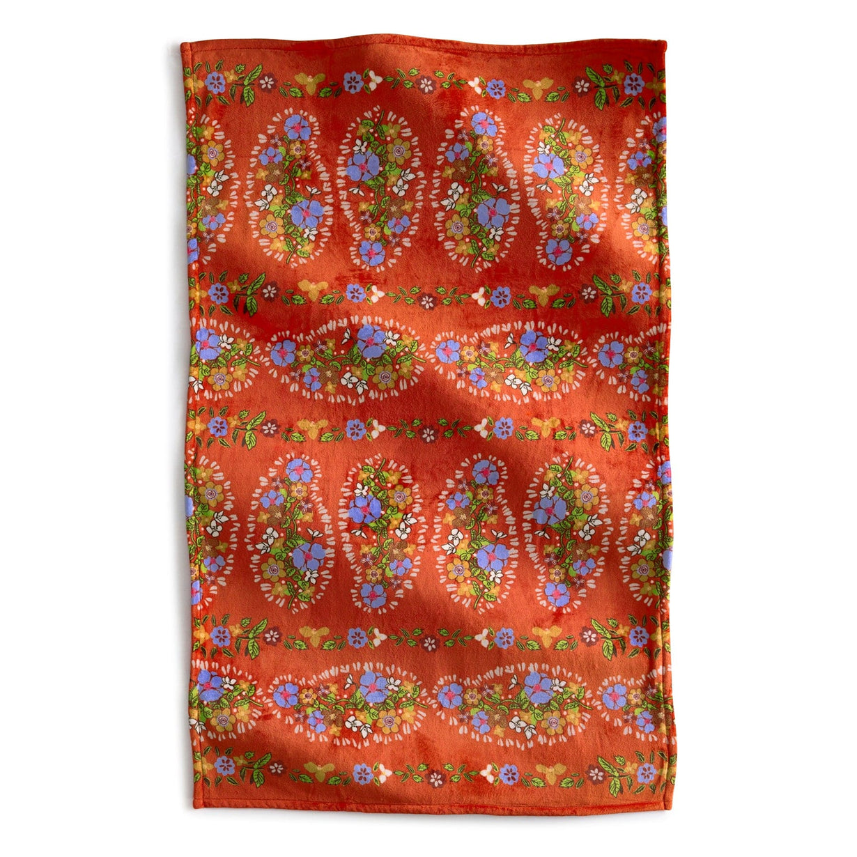 Plush Throw Blanket Garden Paisley