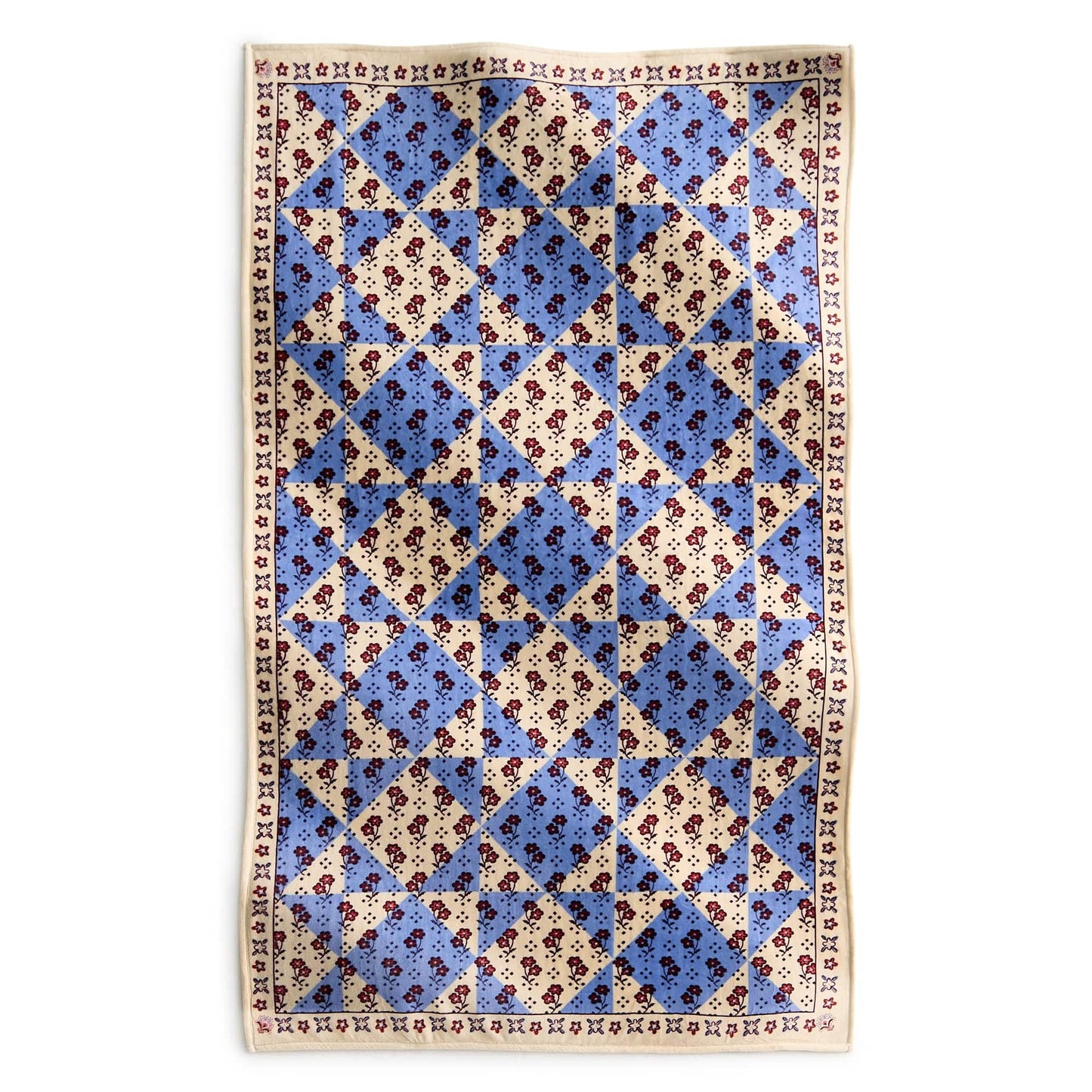 Vera Bradley Plush Throw Blanket - Rachel ditsy patchwork in Fleece