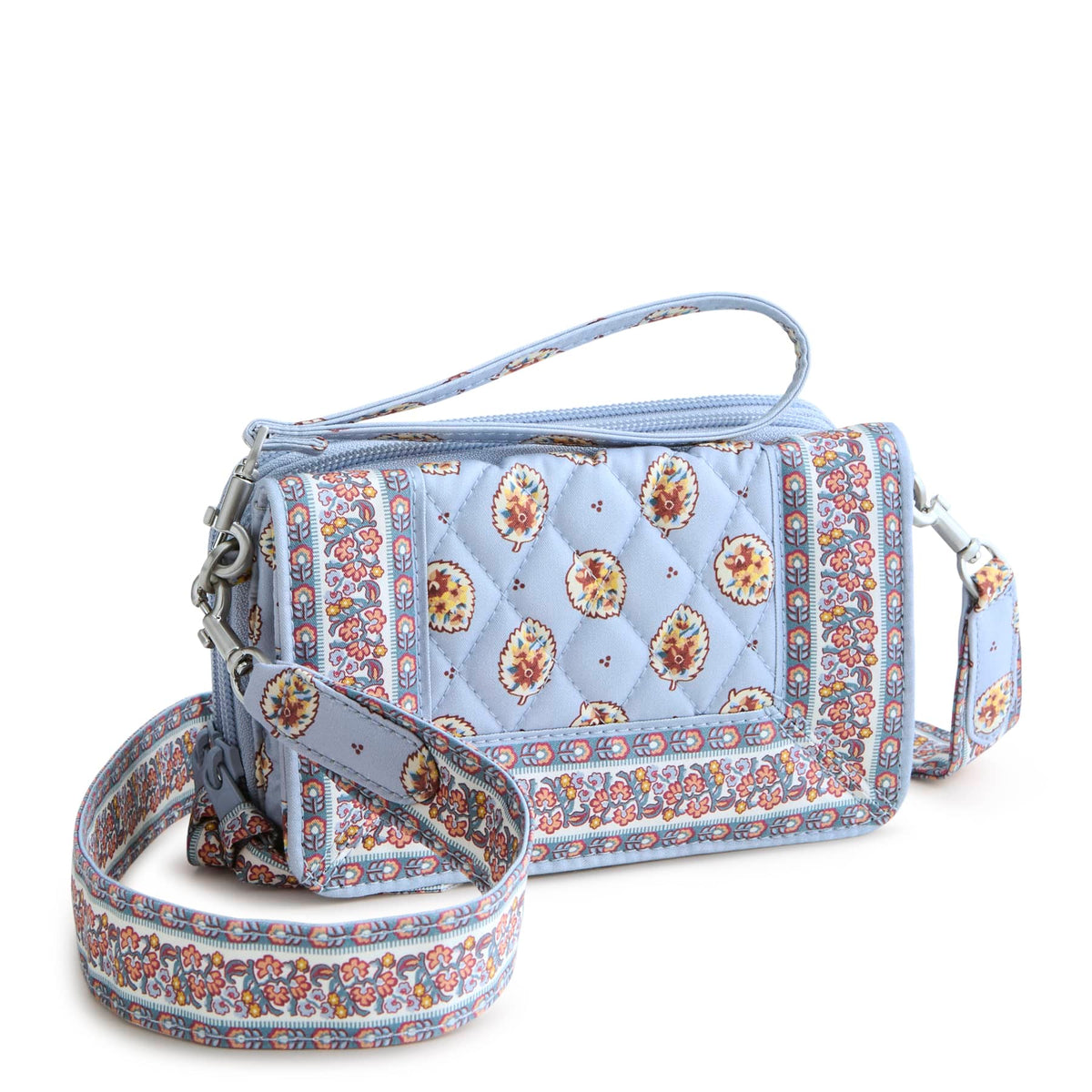 Vera Bradley Carlow All in One Crossbody - Blue leaf