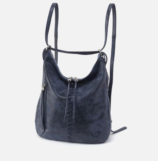 Hobo Merrin Convertible Backpack - Buffed Leather | Indigo Sky