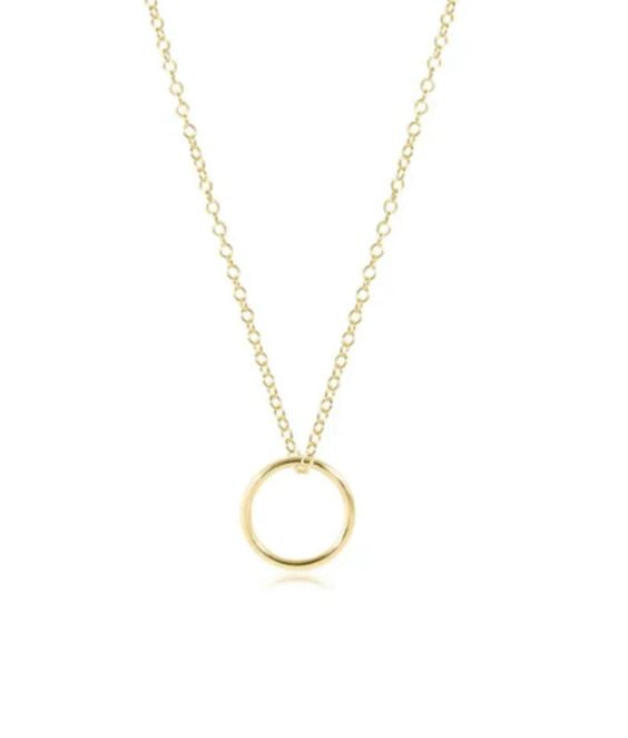 e. newton 16" - halo gold charm