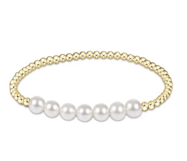 eNetwon Beaded Bliss Pearl 6mm Bracelet