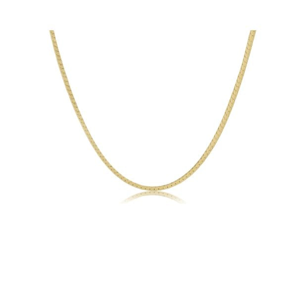 e. newton choker herringbone chain - gold
