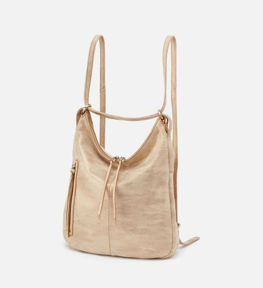 Hobo Merrin Convertible Backpack - Gold Leaf Leather