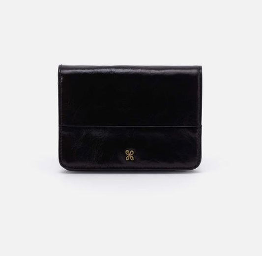 Jill Bifold Wallet - Black Leather