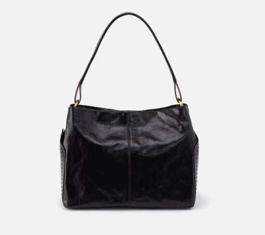 Hobo Seneca Shoulder Bag - Black Leather