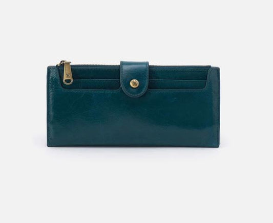 Hobo Dunn Continental Wallet - Wild Bluegrass Leather