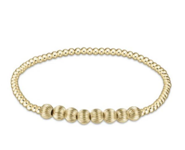 e. Newton Dignity Beaded Bliss Gold 6mm