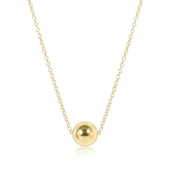 e. newton 16" necklace - classic 8mm gold