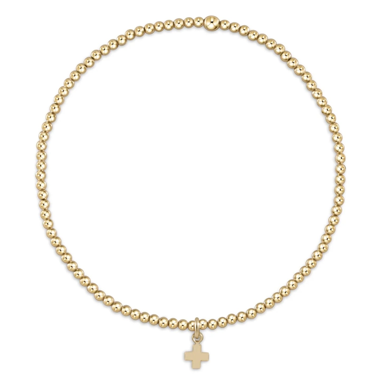 classic gold 2mm classic gold cross small gold charm