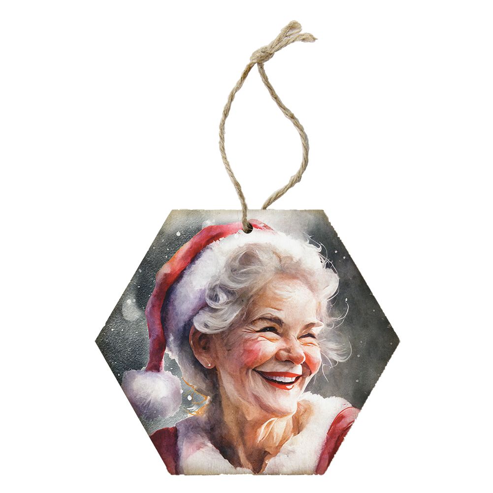 Watercolor Mrs. Claus Ornament