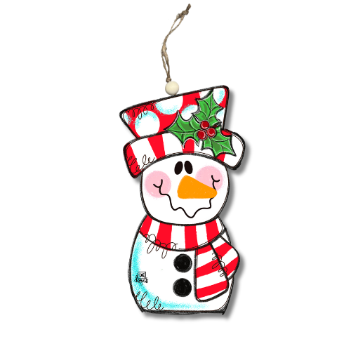 Red Snowman Ornament