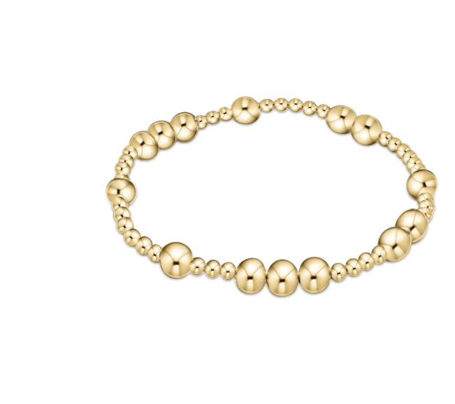 e. newton hope unwritten 6mm bead bracelet - gold