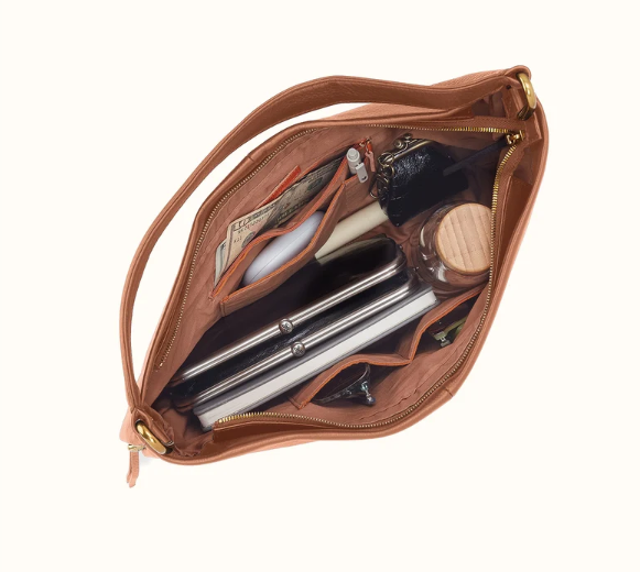 Harley Hobo Bag - Pebbled Leather | Warm Honey