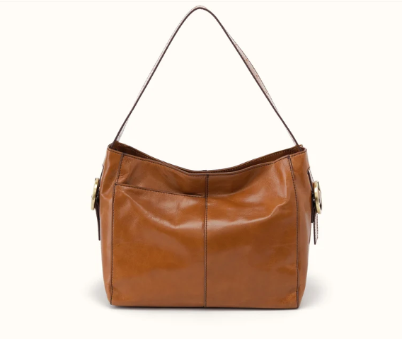 Hobo Render Shoulder Bag - Polished Leather | Truffle