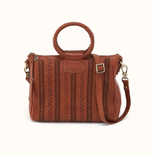 Hobo Shelia Medium Satchel - Washed Leather | Kindling Brown