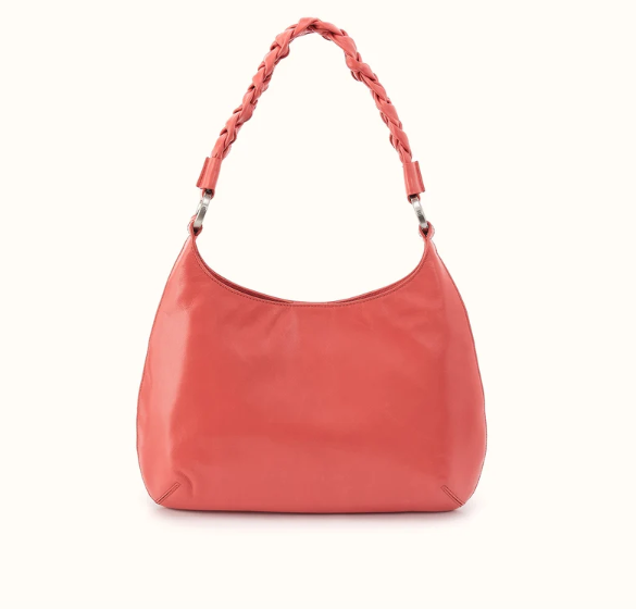 Hobo Madison Shoulder Bag - Polished Leather | Pink Mirage