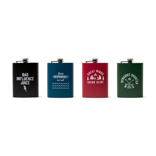 Bunk House On The Rockies Stainless Steel Flask