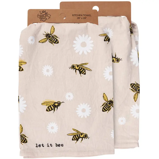 "Let It Bee" Tea Towel