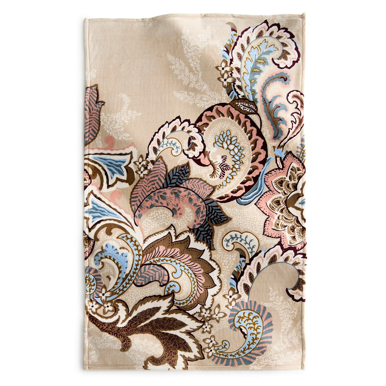 Vera Bradley Plush Throw Blanket Don't Leaf Me Paisley