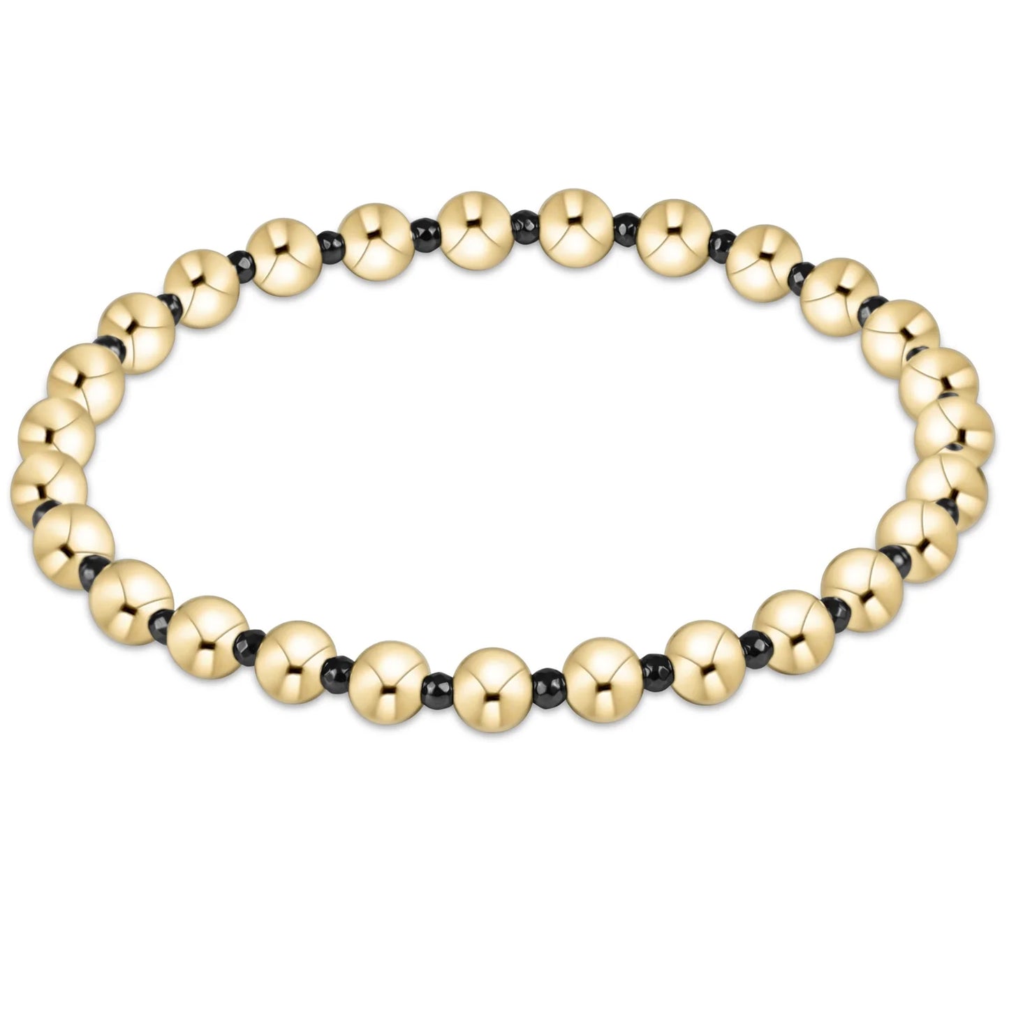 e. newton faceted hematite grateful pattern 5mm bead bracelet