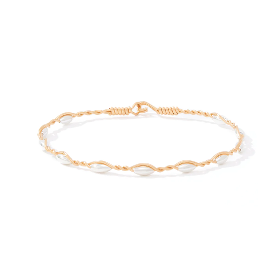 Ronaldo Graceful Bracelet - Gold with Silver Beads