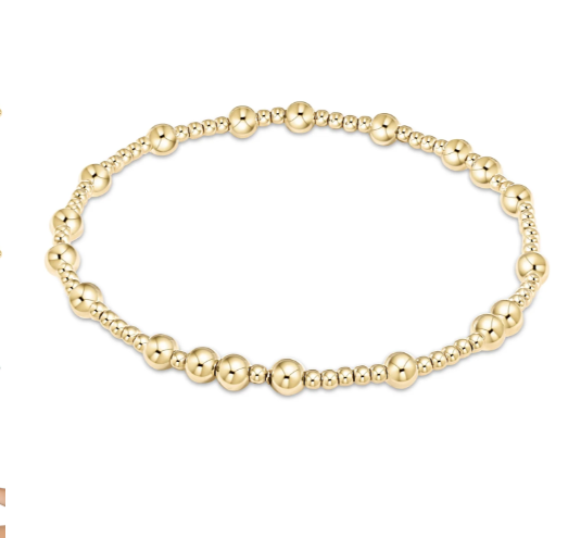 e. newton hope unwritten 4mm bead bracelet - gold