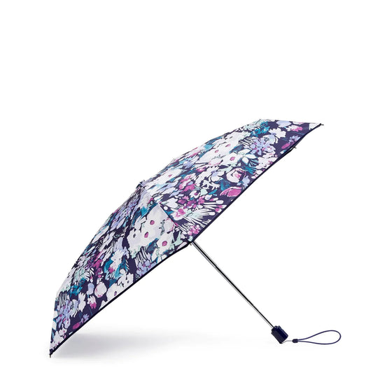 Vera Bradley Mini Travel Umbrella Artists Garden Purple