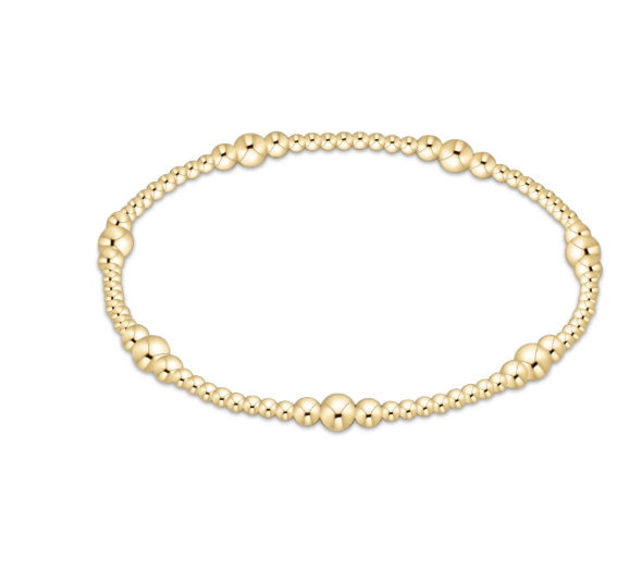 e. newton hope unwritten 5mm bead bracelet - gold