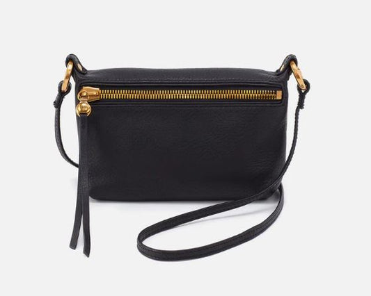 Hobo Run About Crossbody - Black Leather