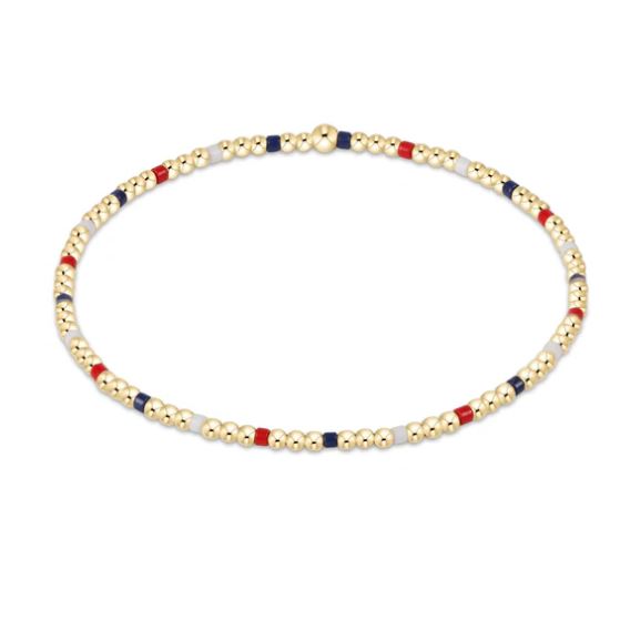 eNewton Hope Sincerity pattern 2mm bead bracelet - Firecracker