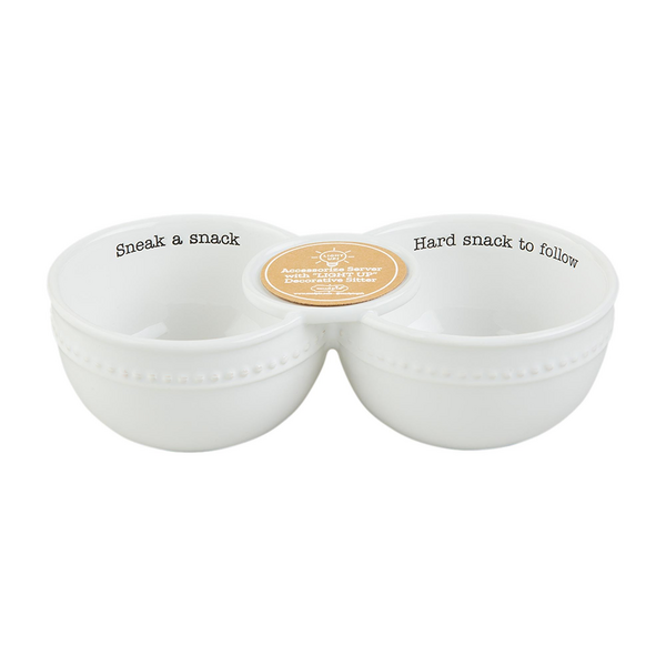 Mud Pie Double Dip Sneak a Snack Bowl