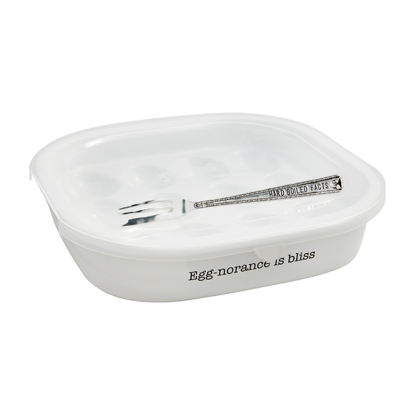 Mudpie Lidded Deviled Egg Tray Set