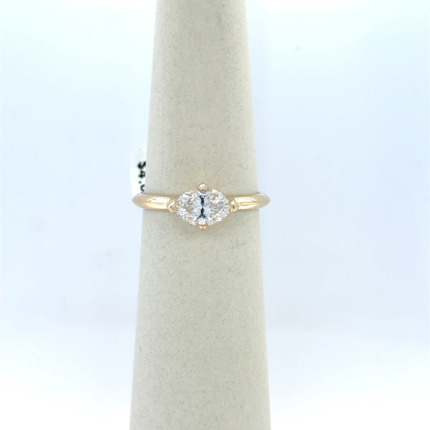 1.01 CT Marquise Diamond Solitaire Engagement Ring in 14K Yellow Gold