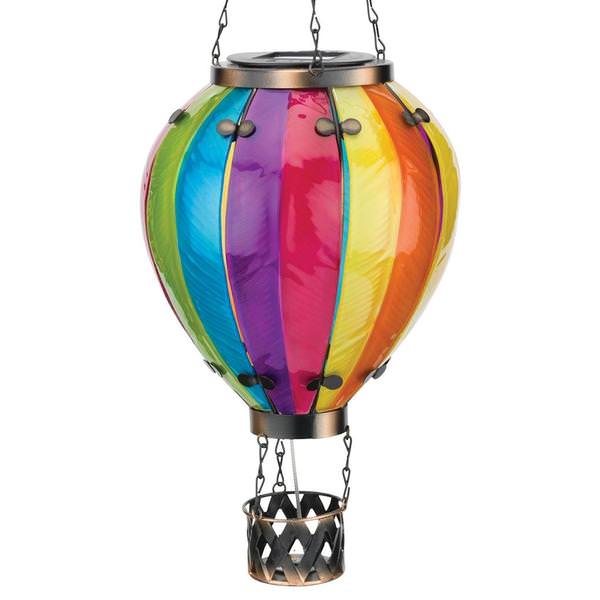 Hot Air Balloon Solar Lantern Large - Rainbow