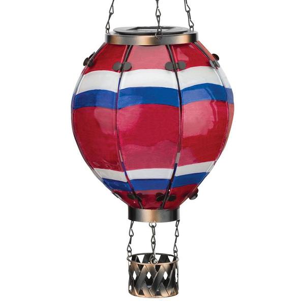 Hot Air Balloon Solar Lantern Large - Stripe