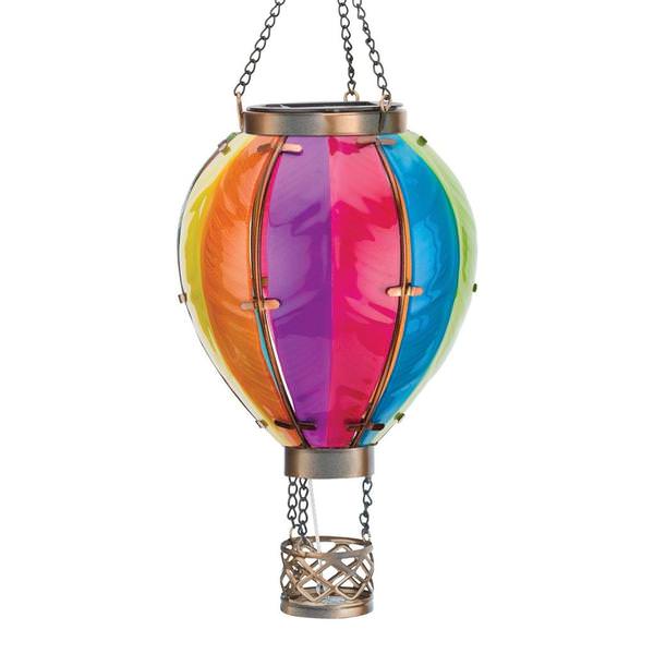 Hot Air Balloon Solar Lantern Small - Rainbow