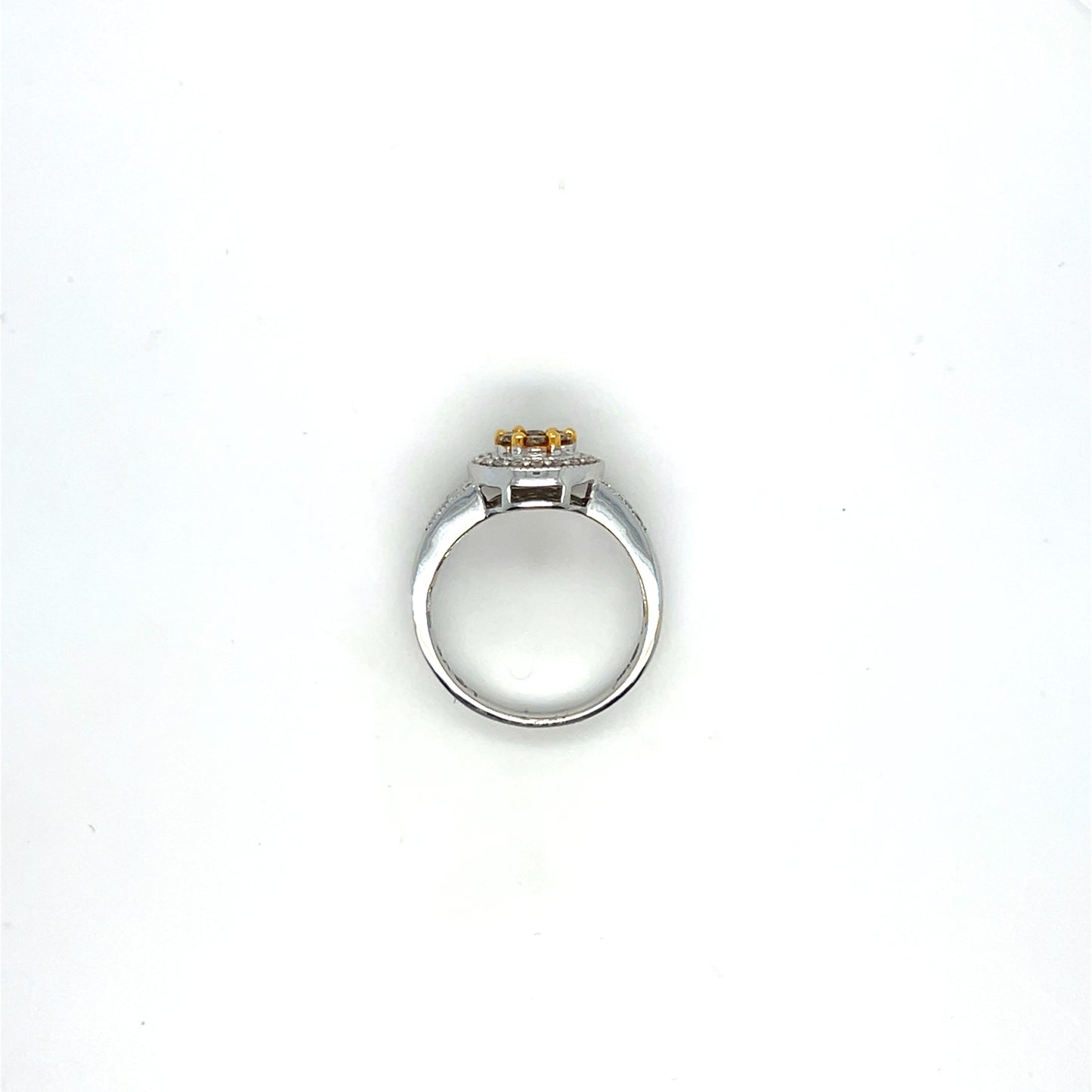 0.63CTW White & Chocolate Diamond Ring in 14K White Gold