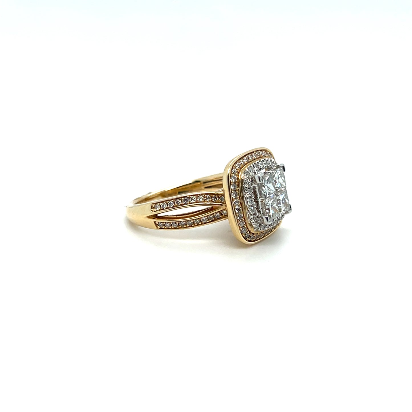 1.50CTW Diamond Ring in 14K Yellow Gold