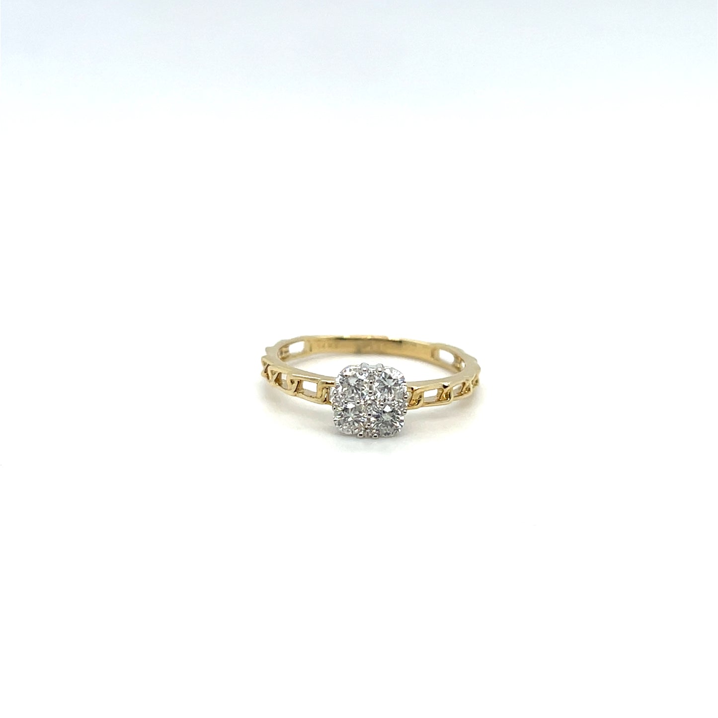 0.42CTW Diamond Ring in 14K Yellow Gold