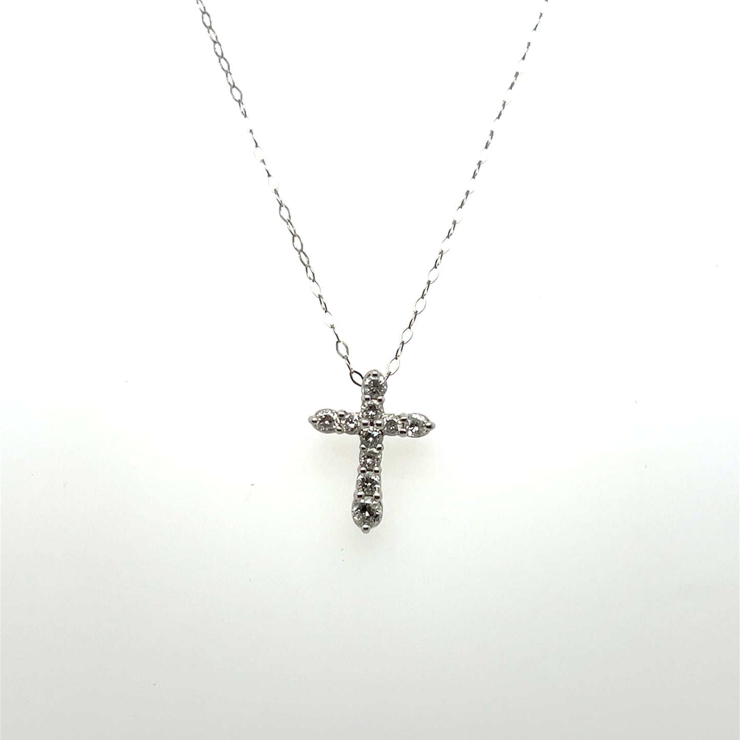 0.50CTW Diamond Cross Pendant in Platinum