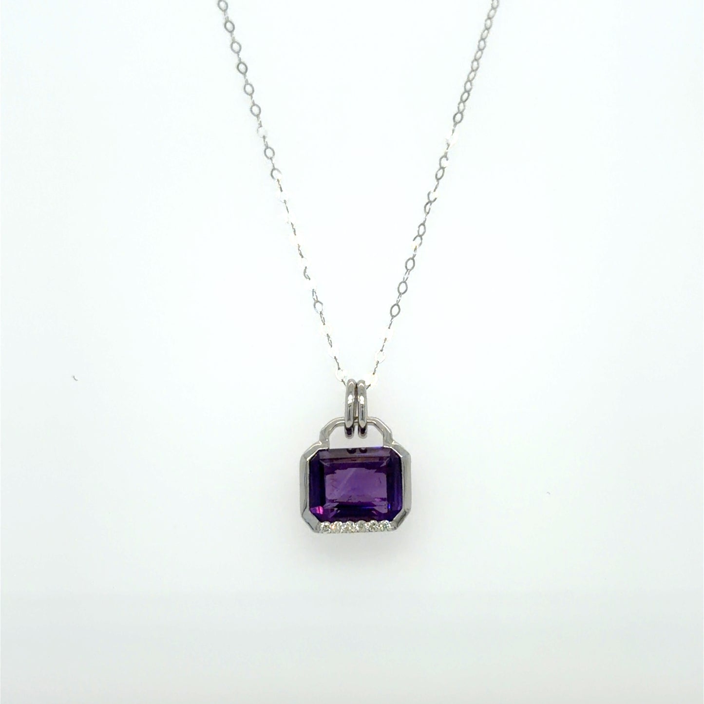 0.70 CT Ruby & Natural Diamond Classic Pendant in 10K Yellow Gold