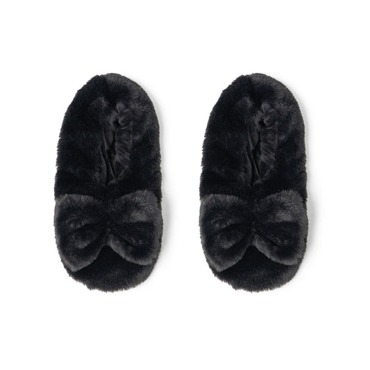 Hello Mello Cuddlers Heated Slippers - Black