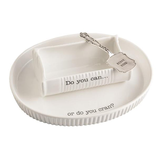Mudpie Double Cranberry Dish Set - Can or Cran?
